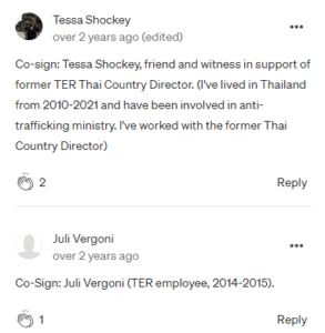 Open letter co-signer and former Exodus Road staff witness testimony 2