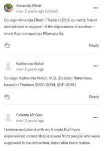 Open letter co-signer and former Exodus Road staff witness testimony 3